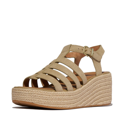 FitFlop - PLATFFORMS Espadrille Suede Fisherman Wedge Sandals