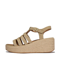 FitFlop - Platfform Espadrille Suede Fisherman Wedge Sandals