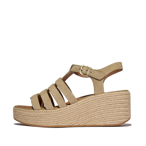 FitFlop - PLATFFORMS Espadrille Suede Fisherman Wedge Sandals