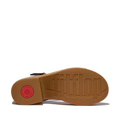 FitFlop - Platfforms Leather/Cork Heeled Ankle-Strap Sandals