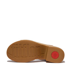 FitFlop - Platfforms Leather/Cork Heeled Ankle-Strap Sandals