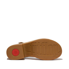 FitFlop - Platfforms Leather/Cork Heeled Ankle-Strap Sandals