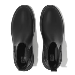 FitFlop - F-Mode Leather Flatform Chelsea Boots