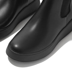 FitFlop - F-Mode Leather Flatform Chelsea Boots