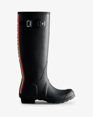 Hunter - Women's Tri-Colour Logo Backstrap Tall Wellington Boots