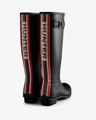 Hunter - Women's Tri-Colour Logo Backstrap Tall Wellington Boots