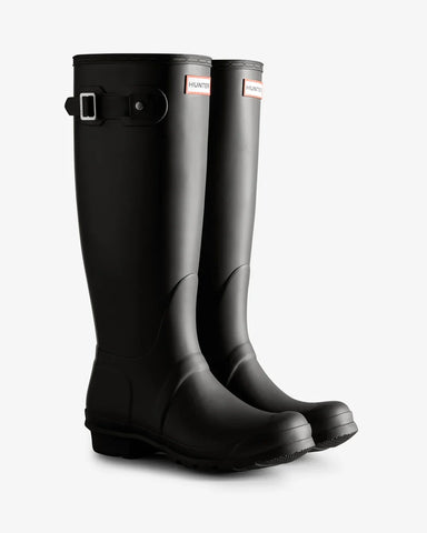 Hunter - Women's Tri-Colour Logo Backstrap Tall Wellington Boots