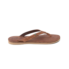 Veldskoen Ladies Plakkie - Thin Strap (Brown Leather)