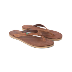 Veldskoen Ladies Plakkie - Thin Strap (Brown Leather)