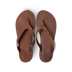 Veldskoen Ladies Plakkie - Thin Strap (Brown Leather)