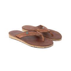 Veldskoen Mens Plakkie - Thick Strap (Brown Leather)