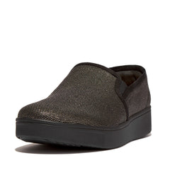 FitFlop - Rally Glitz Canvas Skate Trainers