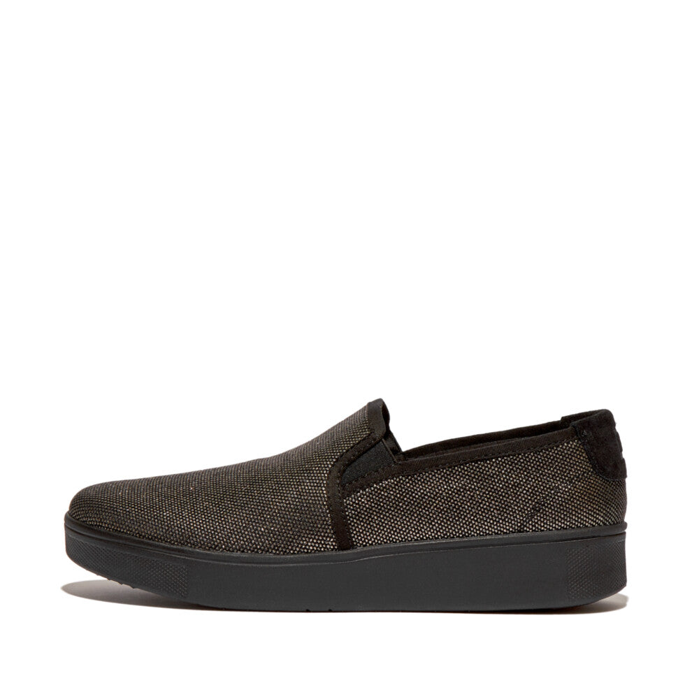 FitFlop - Rally Glitz Canvas Skate Trainers