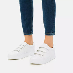 FitFlop - Rally Quick Stick Leather Sneakers