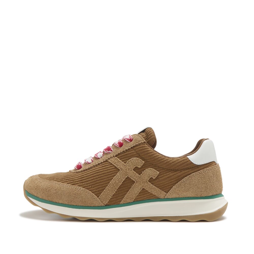 FitFlop - Retro-Q FF Cord Fabric/Suede Trainers