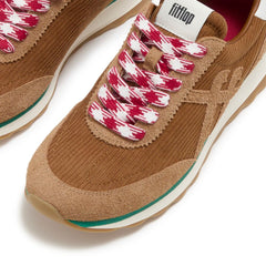 FitFlop - Retro-Q FF Cord Fabric/Suede Trainers