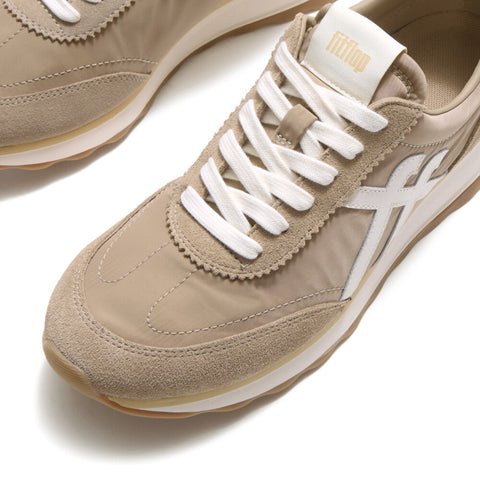 FitFlop - RETRO-Q FF Fabric/Suede Trainers