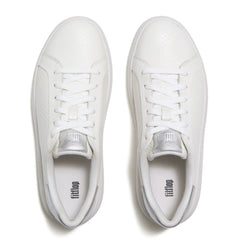 FitFlop - RTG Leather Snake Lace-Up Sneakers