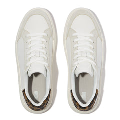 FitFlop - RTG Leopard Backtab Leather/Suede Sneakers