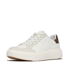 FitFlop - RTG Leopard Backtab Leather/Suede Sneakers
