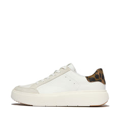 FitFlop - RTG Leopard Backtab Leather/Suede Sneakers