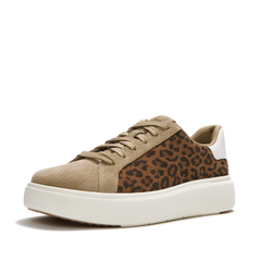 FitFlop - RTG Suede Leopard Lace-Up Trainers