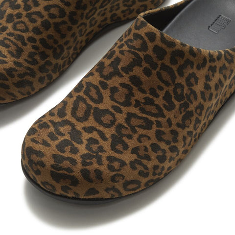 FitFlop - Shuv Suede Leopard Mules