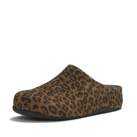 FitFlop - Shuv Suede Leopard Mules