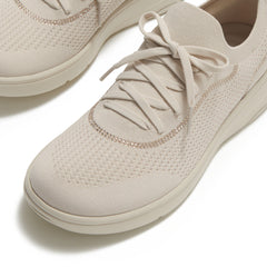 FitFlop - Super-Q Crystal-Trim Knit Slip-On Laced Sneakers