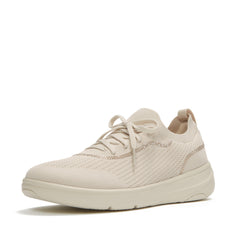 FitFlop - Super-Q Crystal-Trim Knit Slip-On Laced Sneakers