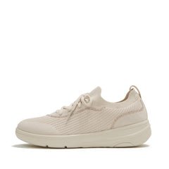 FitFlop - Super-Q Crystal-Trim Knit Slip-On Laced Sneakers