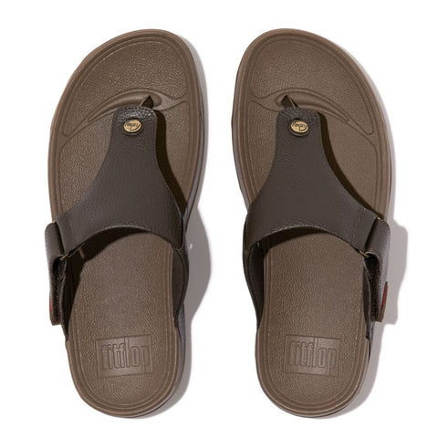 FitFlop - Trakk II Mens Leather Flip-Flops