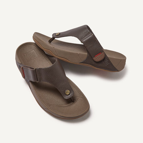 FitFlop - Trakk II Mens Leather Flip-Flops