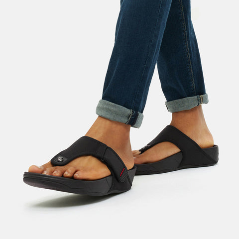 FitFlop - Trakk II Mens Leather Flip-Flops