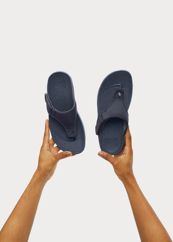 FitFlop - Trakk II Mens Leather Flip-Flops