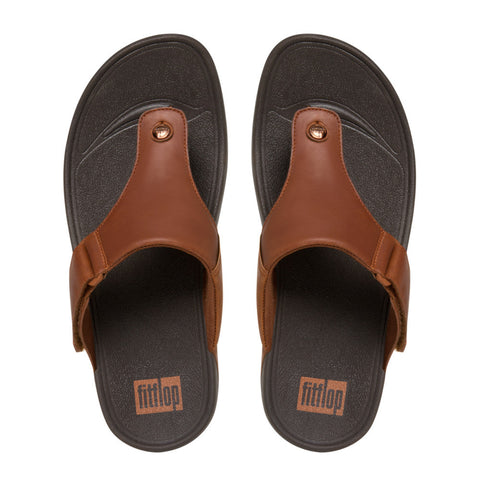 FitFlop - Trakk II Mens Leather Flip-Flops