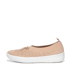 FitFlop - Uberknit Slip-On Bow Ballerina