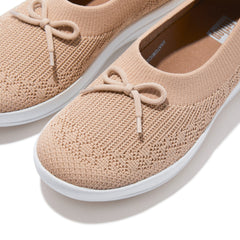 FitFlop - Uberknit Slip-On Bow Ballerina