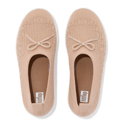 FitFlop - Uberknit Slip-On Bow Ballerina