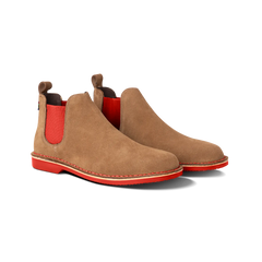 Chelsea Boot Pinotage (Red Sole)