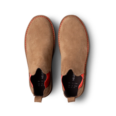 Chelsea Boot Pinotage (Red Sole)
