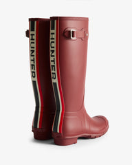 Hunter - Women's Tri-Colour Logo Backstrap Tall Wellington Boots