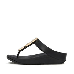 FitFlop - Lulu Glossy Button Toe-Post Sandals