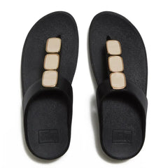 FitFlop - Lulu Glossy Button Toe-Post Sandals