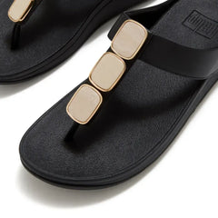FitFlop - Lulu Glossy Button Toe-Post Sandals