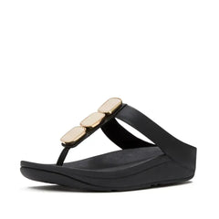 FitFlop - Lulu Glossy Button Toe-Post Sandals