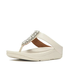 FitFlop - Fino Pearls-And-Crystal Toe-Post Sandals