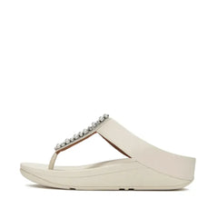 FitFlop - Fino Pearls-And-Crystal Toe-Post Sandals