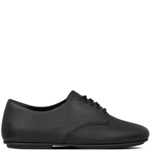 FitFlop Adeola Leather Lace-Up All Black