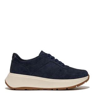 FitFlop F-Mode Suede Flatform Trainers Midnight Navy